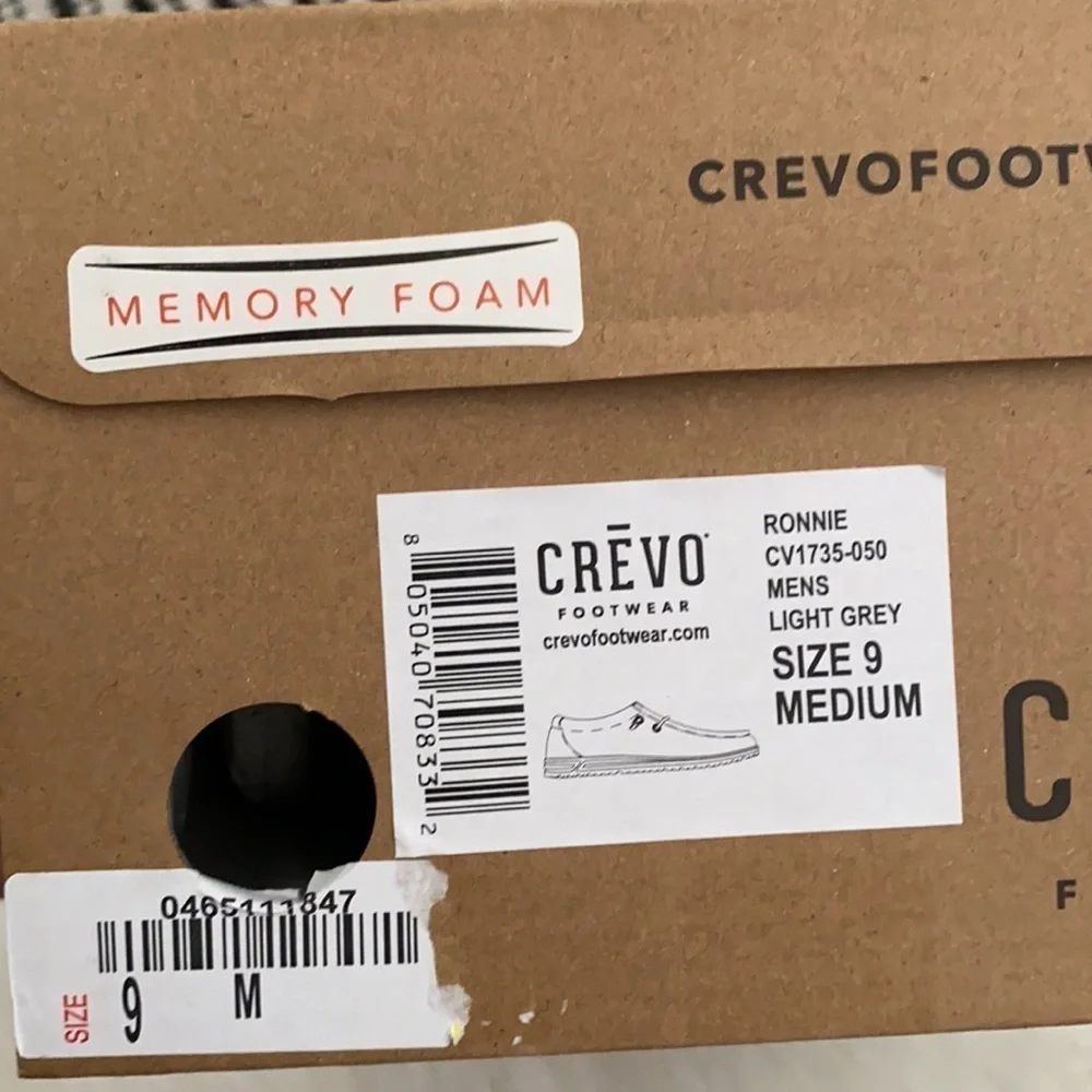 Nwt crēvo Ronnie slip on gray loafer sneakers